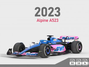 F1 Alpine A523 2023 3D Model
