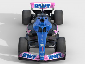 F1 Alpine A523 2023 3D-Modell