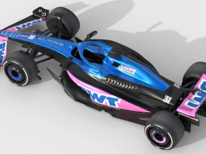 F1 Alpine A523 2023 3D Model