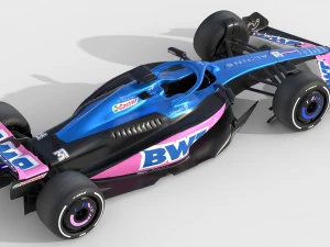 F1 Alpine A523 2023 3D Model
