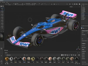 F1 Alpine A523 2023 3D Model