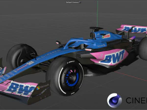 F1 Alpine A523 2023 3D Model