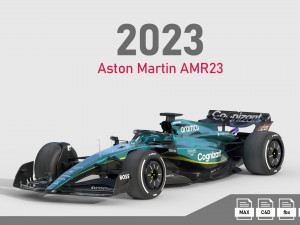 F1 Aston Martin AMR23 2023 3D Model
