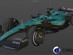 F1 Aston Martin AMR23 2023 3D Model