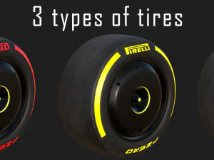 F1 Ferrari SF23 2023 3D Model