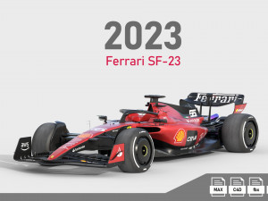 F1 Ferrari SF23 2023 3D Model