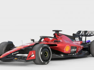 F1 Ferrari SF23 2023 3D Model