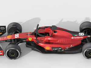 F1 Ferrari SF23 2023 3D Model