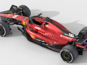 F1 Ferrari SF23 2023 3D Model