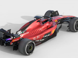 F1 Ferrari SF23 2023 3D Model