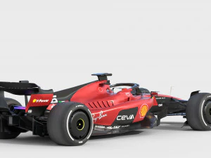 F1 Ferrari SF23 2023 3D Model
