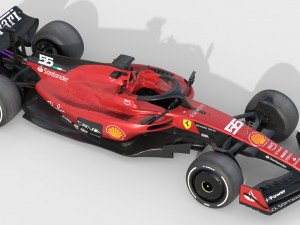 F1 Ferrari SF23 2023 3D 模型