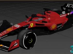 F1 Ferrari SF23 2023 3D Model