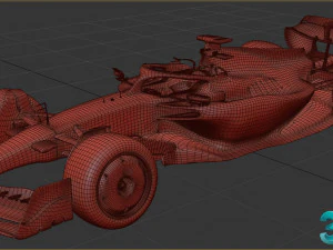 F1 Ferrari SF23 2023 3D Model