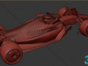 F1 Ferrari SF23 2023 3D Model