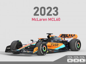 F1 McLaren MCL60 2023 3D Model