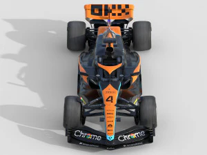 F1 McLaren MCL60 2023 3D Model