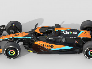 F1 McLaren MCL60 2023 3D Model