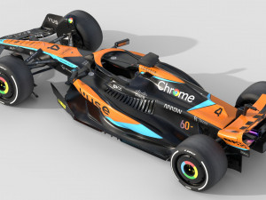 F1 McLaren MCL60 2023 3D Model