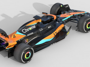 F1 McLaren MCL60 2023 3D Model