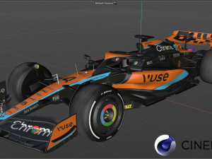 F1 McLaren MCL60 2023 3D Model