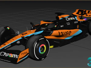 F1 McLaren MCL60 2023 3D Model