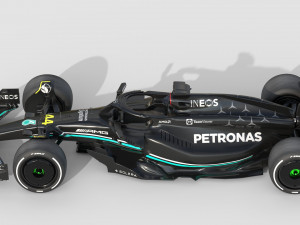 F1 Mercedes W14 2023 3D Model