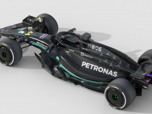 F1 Mercedes W14 2023 3D Model