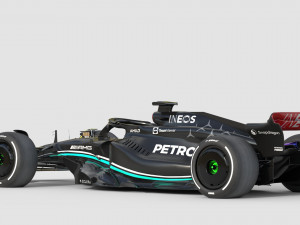F1 Mercedes W14 2023 3D Model