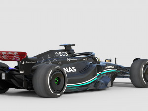 F1 Mercedes W14 2023 3D Model