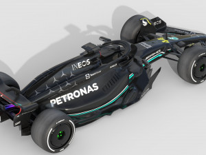 F1 Mercedes W14 2023 3D Model