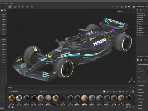 F1 Mercedes W14 2023 3D Model