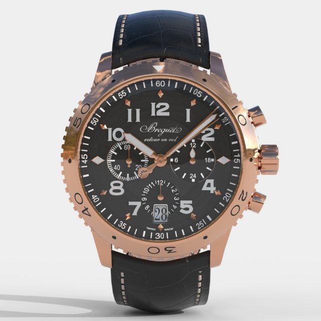 Breguet Type XX 3810BR Model 3D .c4d .max .obj .3ds .fbx .stl .blend 