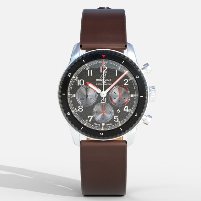 Breitling Aviator Model 3D .c4d .max .obj .3ds .fbx .stl .blend