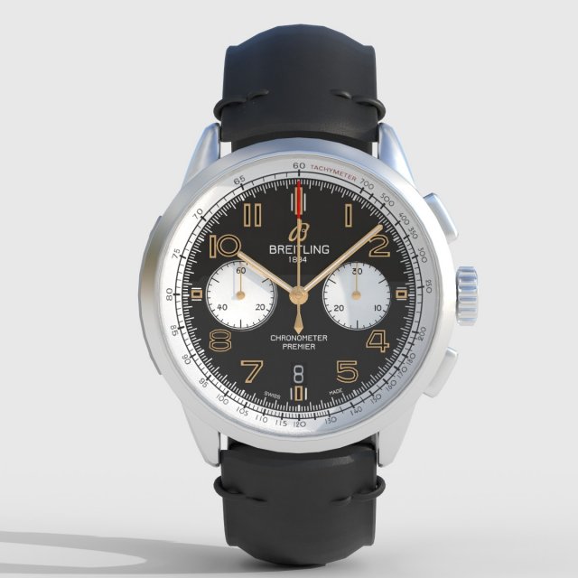 Breitling Northon Edition Premier 3D-Modell .c4d .max .obj .3ds .fbx .stl .blend 