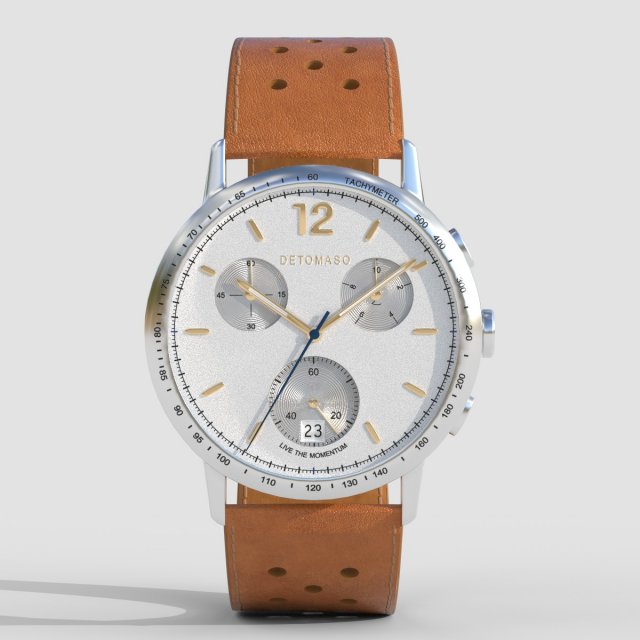 DETOMASO Adesso Chronograph Limited Edition Modèle 3D .c4d .max .obj .3ds .fbx .stl .blend 