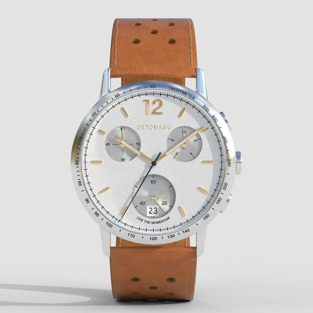 DETOMASO Adesso Chronograph Limited Edition 3D Model .c4d .max .obj .3ds .fbx .stl .blend 