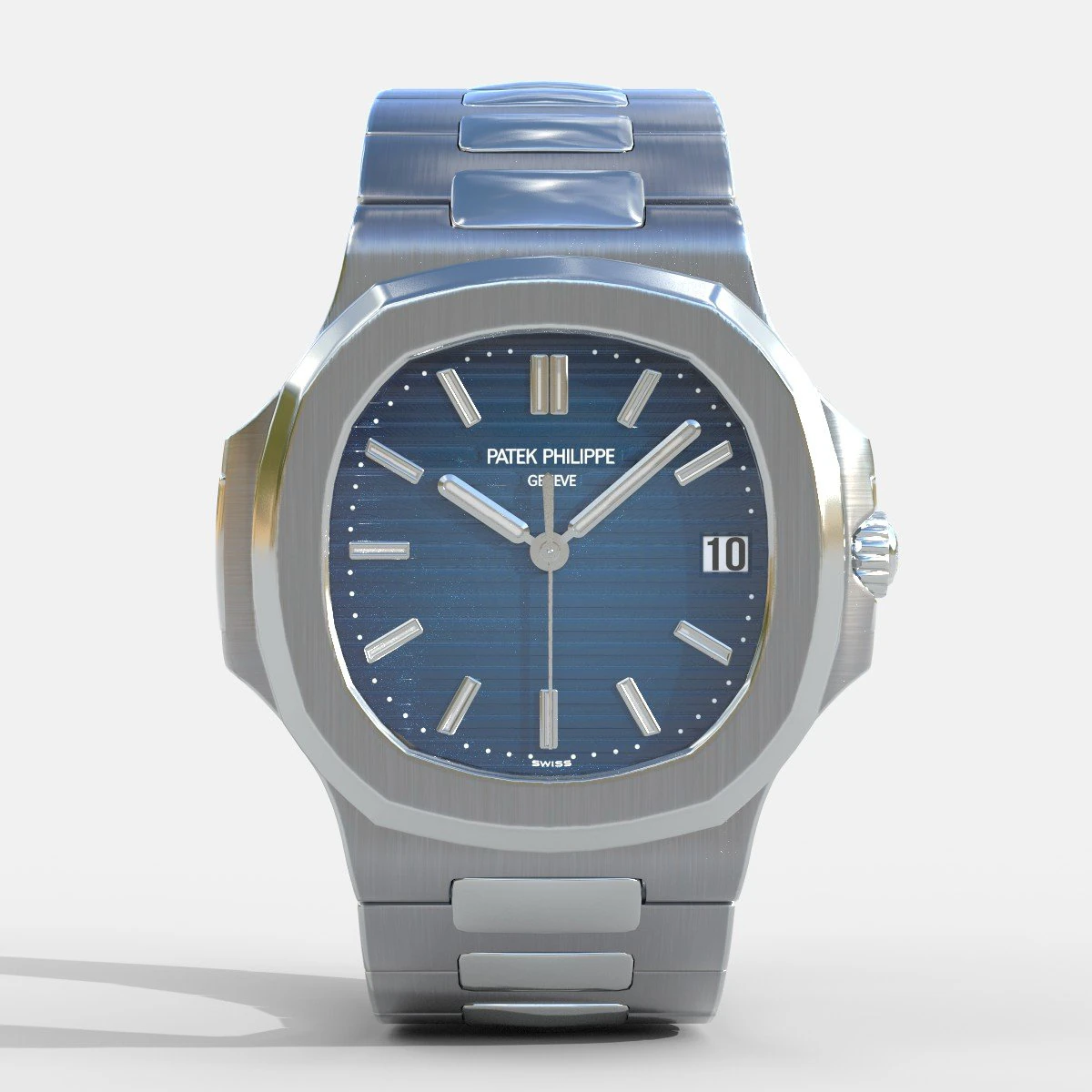 Patek Philippe Nautilus 3D Model .c4d .max .obj .3ds .fbx .stl .blend 
