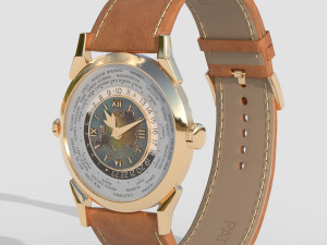 Patek Philippe Two-Crown Worldtime 3D Модель