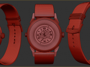 Patek Philippe Two-Crown Worldtime 3D Модель