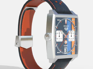 Tag Heuer Monaco X GULF 3D Model