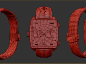 Tag Heuer Monaco X GULF 3D Model