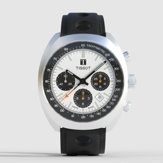Tissot Heritage 1973 3D Model in Clothing 3DExport