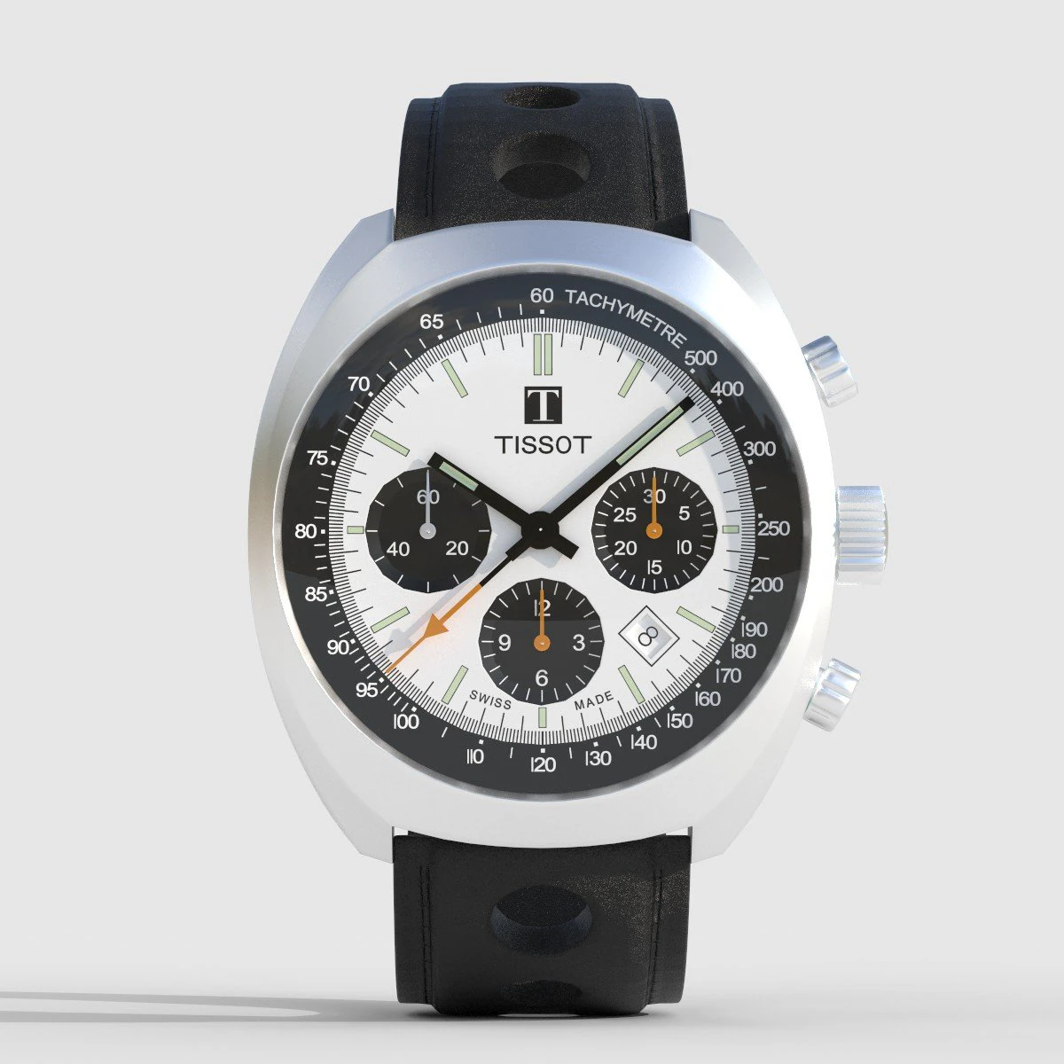 Tissot Heritage 1973 3D Model .c4d .max .obj .3ds .fbx .stl .blend 