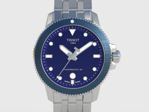 Tissot 1000 Powermatic 80 Silicium 3D Model