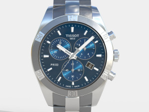 Tissot PR 100 Sport Chic Strap 3D Model