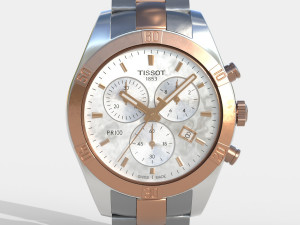 Tissot PR 100 Sport Chic Strap Model 3D