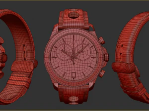 Tissot v8 Chronograph Alpine 3D Model