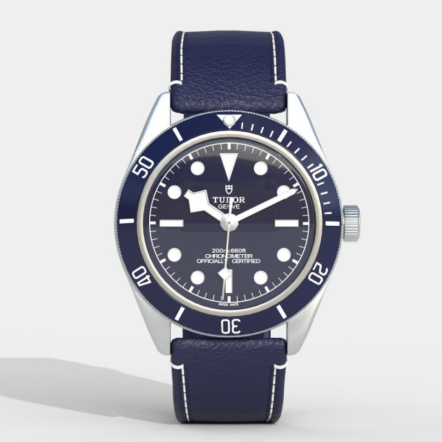 Tudor Black Bay 3D 模型 .c4d .max .obj .3ds .fbx .stl .blend
