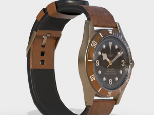 Tudor Heritage Black Bay Bronze 3D 모델